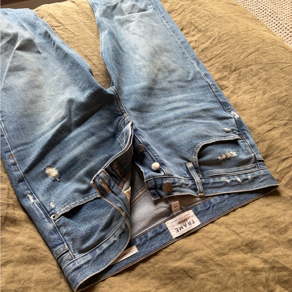 Frame Denim Original High-Rise Straight Leg Jeans